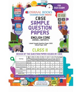 Oswaal CBSE Sample Question Papers Class 11 English Core | Latest Edition